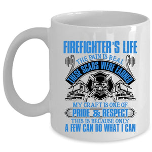 Awesome Gift For Firefighter Coffee Mug, Firefighter's Life Cup