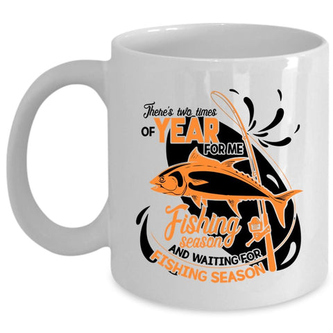 Waiting For Fishing Season Coffee Mug, Fishing Season Cup