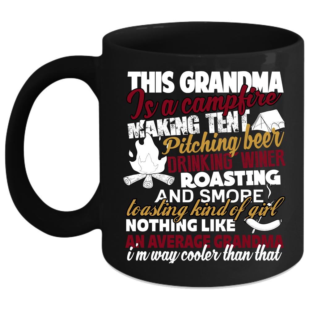 This Grandma Is A Campfire Coffee Mug, Cool Grandpa Coffee Cup