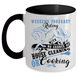 Awesome Equestrians Coffee Mug, Weekend Forecast Riding Accent Mug