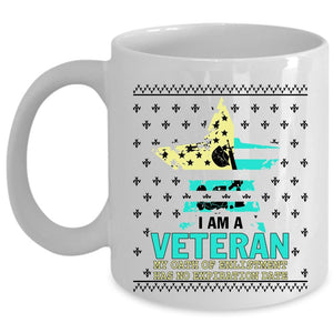 Awesome American Flag Coffee Mug, I Am A Veteran Cup