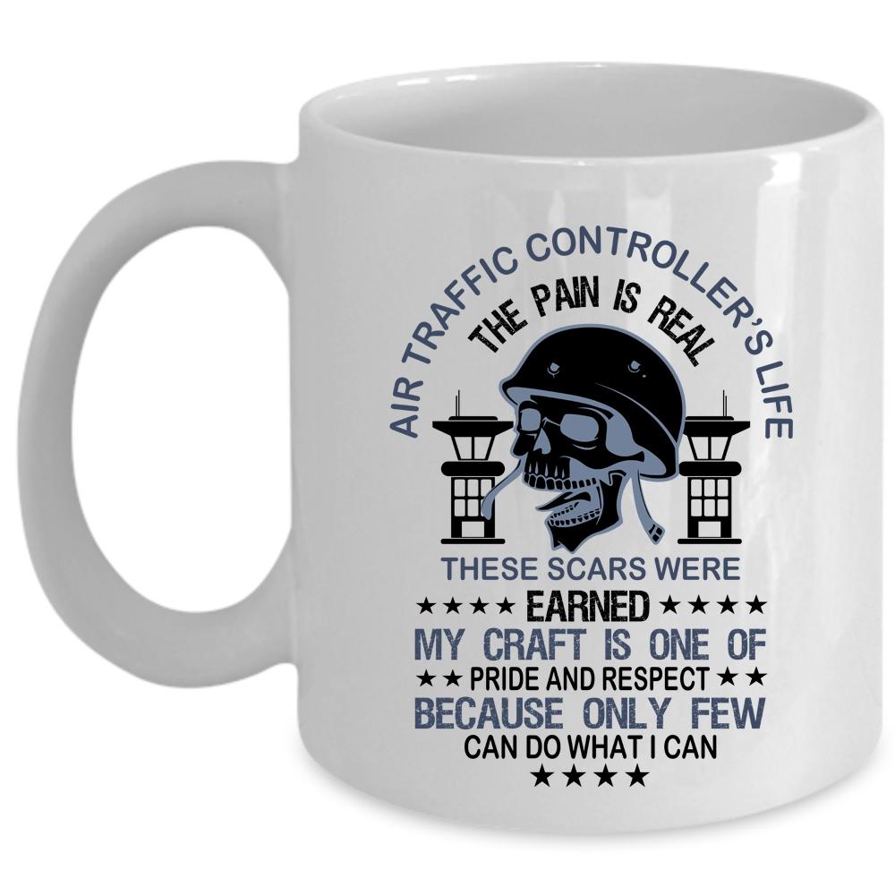 Air Traffic Controller's Life Mug, Cool Gift For Air Traffic Controller Cup (Coffee Mug - White)