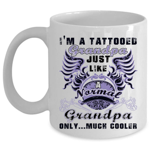 Awesome Grandpa Coffee Mug, I'm A Tattooed Grandpa Cup