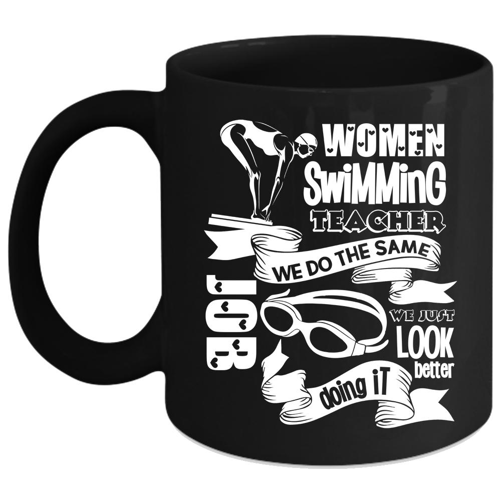 Women Swimming Teacher Coffee Mug, Cute Gift For Swimming Teacher Coffee Cup