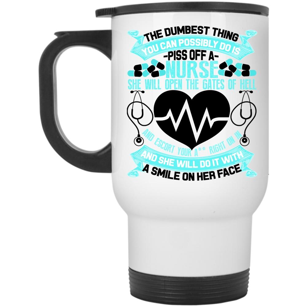 Awesome Gift For Nurse Travel Mug, Funny Nurses Mug