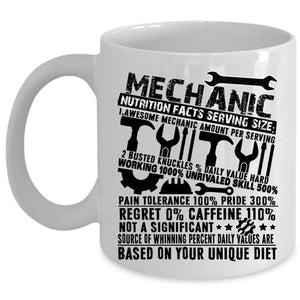 Awesome Mechanics Coffee Mug, Mechanic Cup