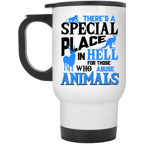 Abuse Animals Travel Mug, There's A Special Place Mug