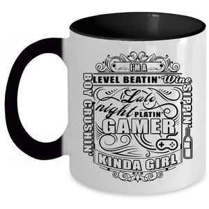 Awesome Girls Coffee Mug, I'm A Gamer Kinda Girl Accent Mug