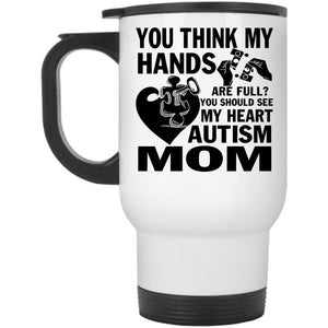 Autism Mom Travel Mug, You Should See My Heart Mug