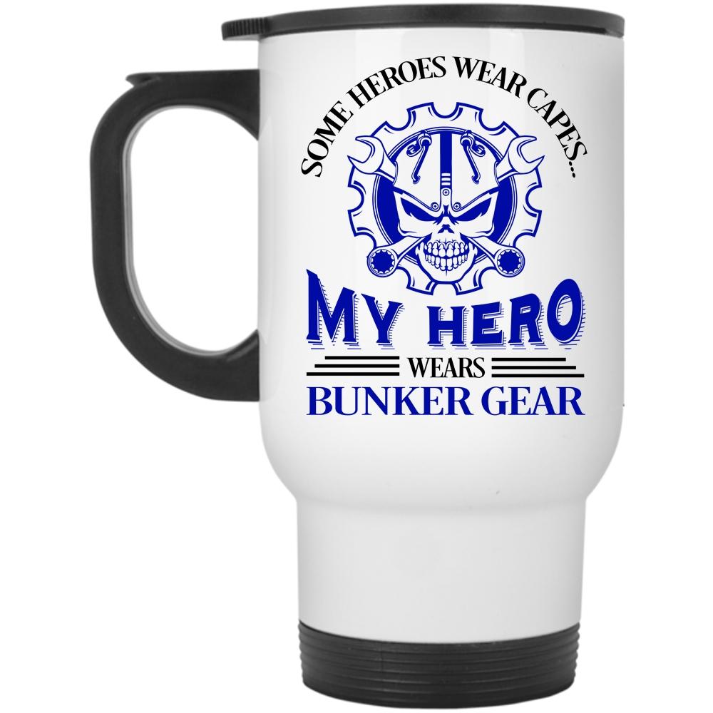 Awesome Firefighter Travel Mug, Bunker Gear Mug