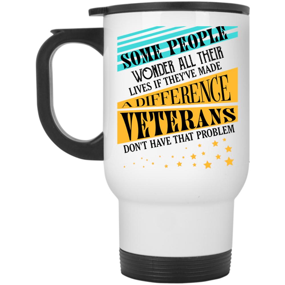 American Flag Travel Mug, Awesome Veterans Mug