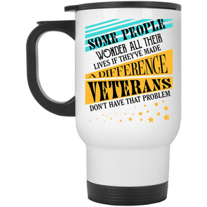 American Flag Travel Mug, Awesome Veterans Mug