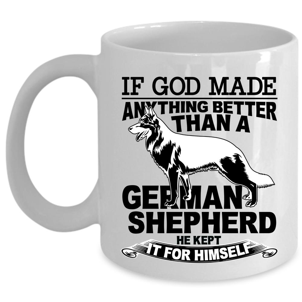 Awesome Dog Lovers Coffee Mug, Cool German Shepherd Cup