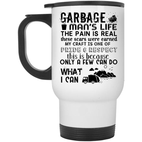 Awesome Gift For Garbage Man Travel Mug, Garbage Man's Life Mug