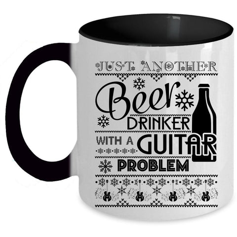 With A Guitar Problem Coffee Mug, Just Another Beer Drinker Accent Mug