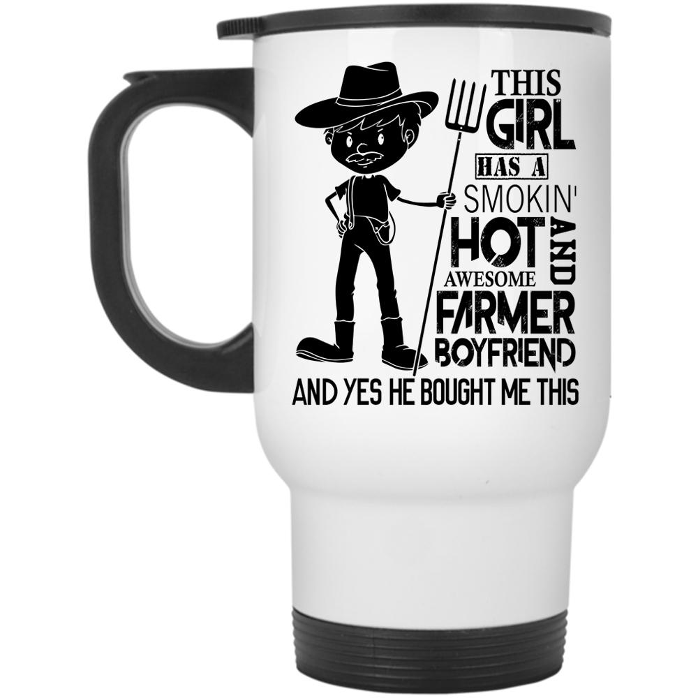 Awesome Farmer Travel Mug, This Girl Has A Farmer Boyfriend Mug