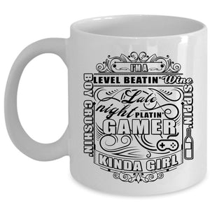 Awesome Girls Coffee Mug, I'm A Gamer Kinda Girl Cup