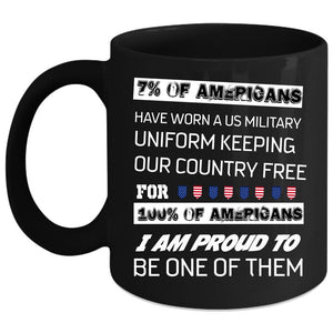 Americans Coffee Mug, Cool Gift For U.S Veteran Coffee Cup