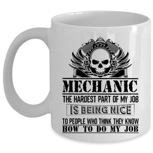 Awesome Gift For Husband Coffee Mug, Mechanic Cup