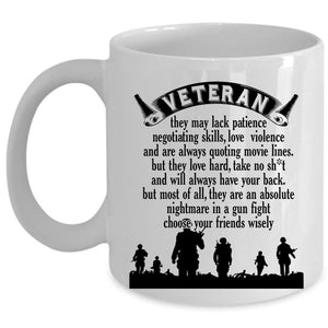 Awesome Gift For Veteran Coffee Mug, Funny Veteran Cup