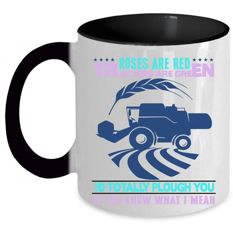 Tractors Are Greens Coffee Mug, Roses Are Red Accent Mug