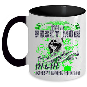 Awesome Husky Mom Coffee Mug, I'm A Husky Mom Accent Mug