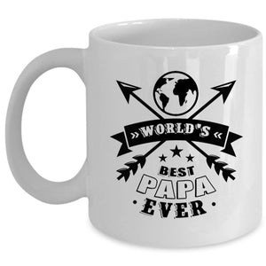 Awesome Dad Coffee Mug, World's Best Papa Ever Cup