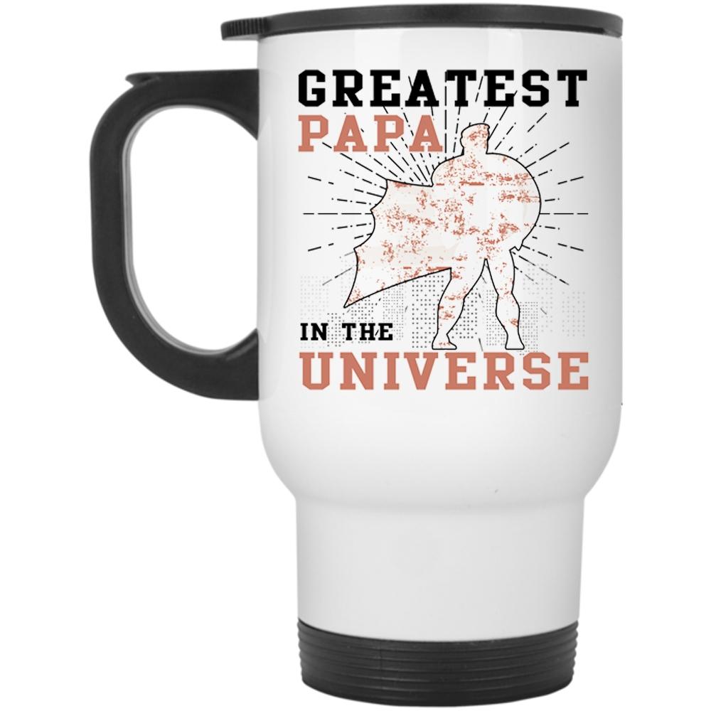 Awesome Daddy Travel Mug, Greatest Papa In The Universe Mug