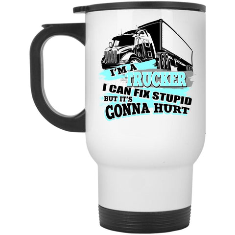 Awesome Gift For Trucker Travel Mug, I'm A Trucker Mug