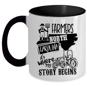 Where My Story Begins Coffee Mug, Farmers North Carolina Accent Mug