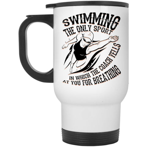 Awesome Gift For Swimmer Travel Mug, Swimming Mug