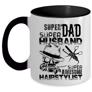 Awesome Hairstylist Coffee Mug, Dad Husband Accent Mug