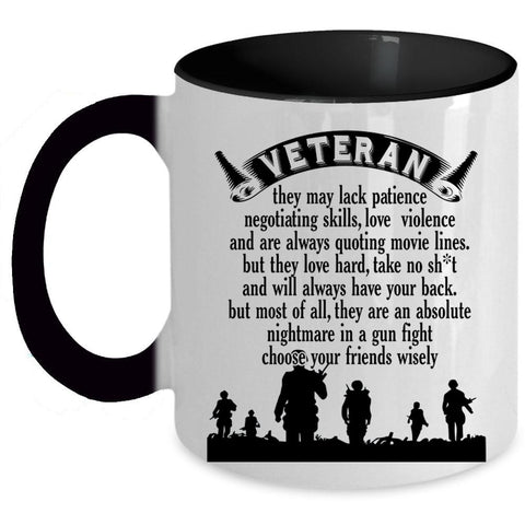 Awesome Gift For Veteran Coffee Mug, Funny Veteran Accent Mug