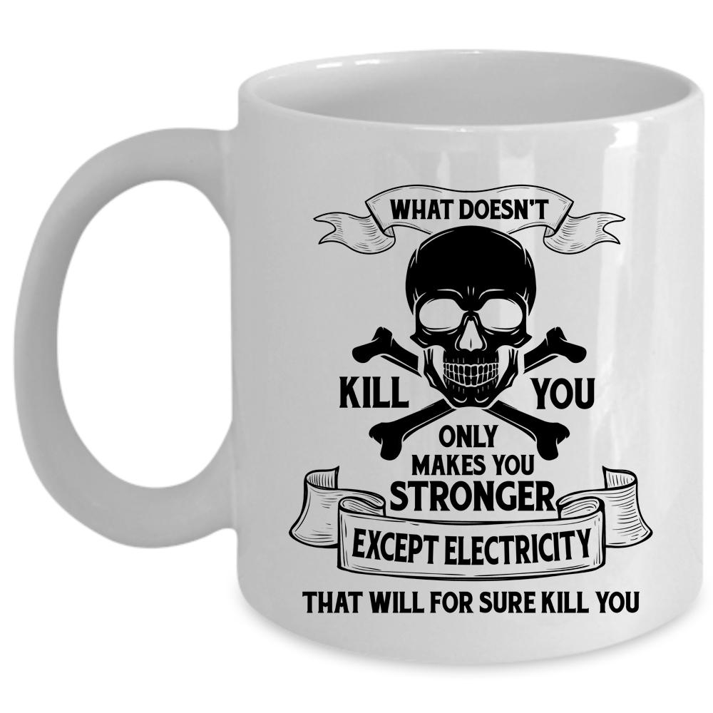 Awesome Gift For Electrician Coffee Mug, Cool Electrician Cup