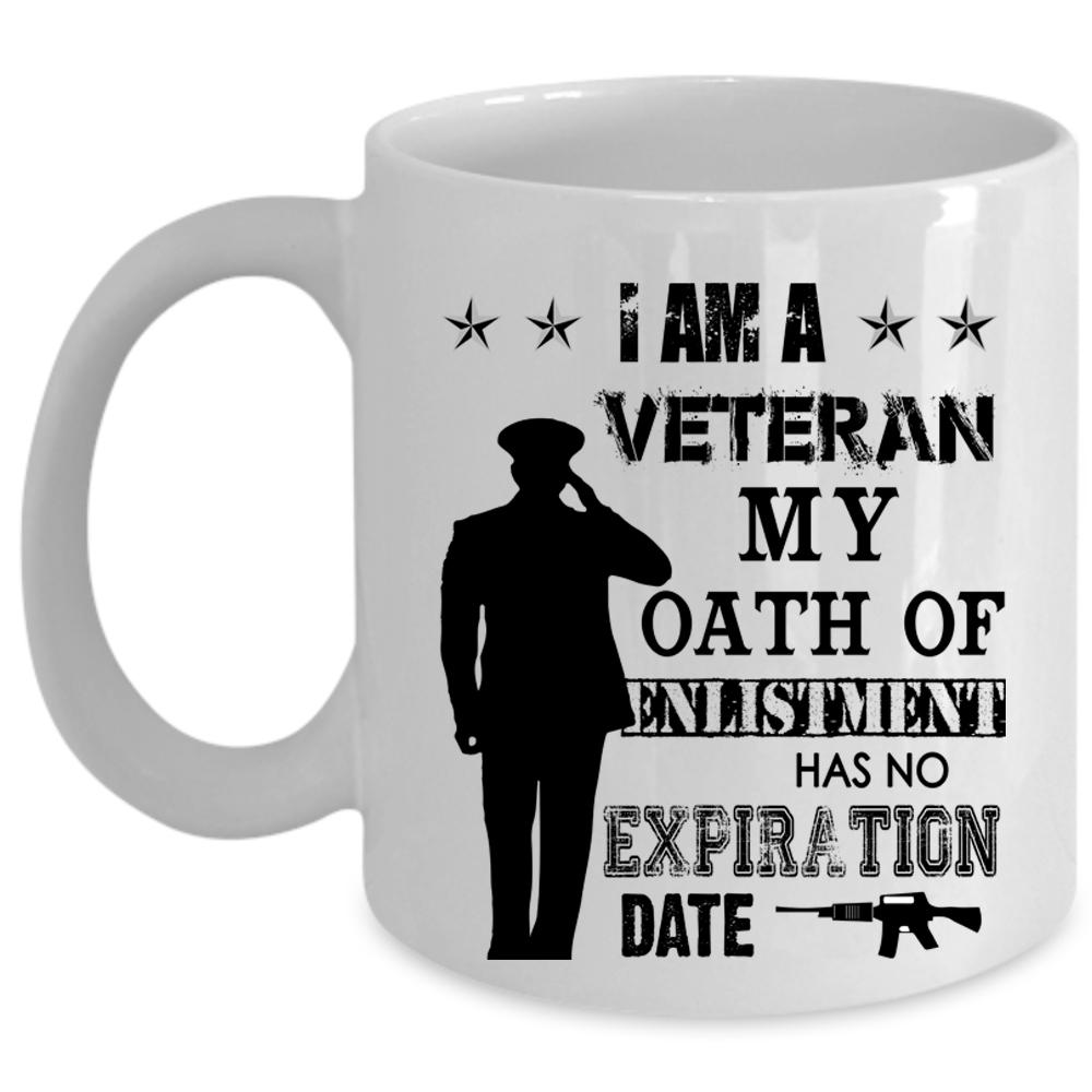 Awesome Gift For Veteran Coffee Mug, I Am A Veteran Cup