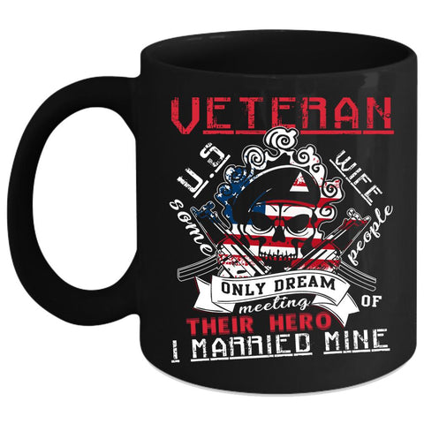 U.S Veteran's Wife Coffee Mug, Awesome Veteran's Wife Coffee Cup