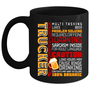 Trucker Coffee Mug, Cool Gift For Trucker Coffee Cup