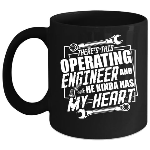 This Operating Engineer Kinda My Heart Coffee Mug, Cool Coffee Cup