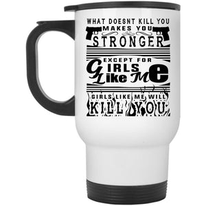 Awesome Gift For My Wife Travel Mug, Strong Girls Mug