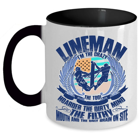 Awesome Gift For Linemans Coffee Mug, Lineman Accent Mug