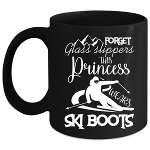 This Princess Wears Ski Boots Coffee Mug, Outdoor Coffee Cup