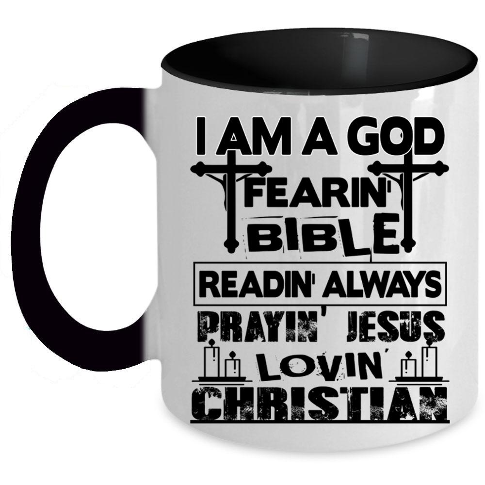 Awesome Coffee Mug, I Am A Loving Christian Accent Mug