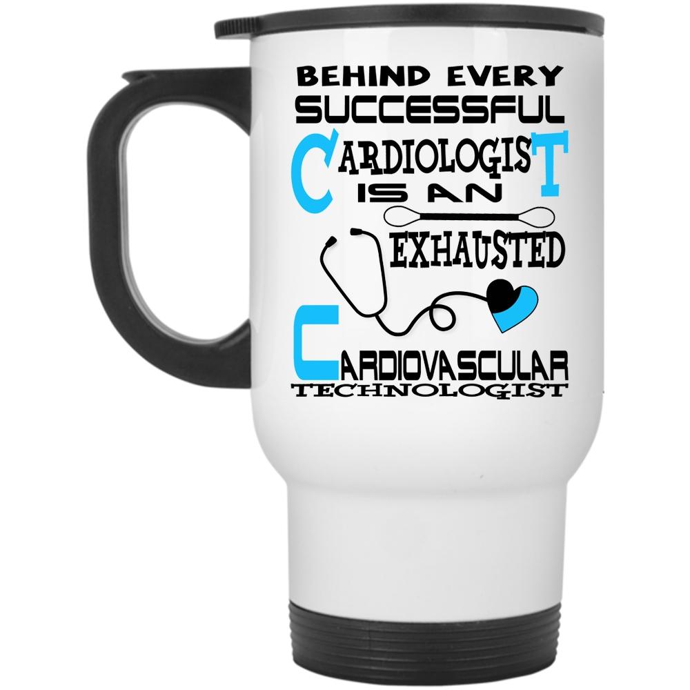 An Exhausted Cardiovascular Technologist Cup, Cool Mug (Travel Mug)