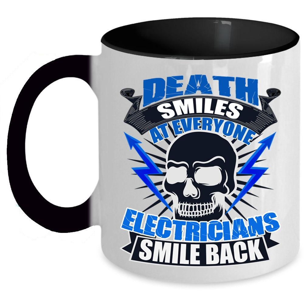 Awesome Electricians Coffee Mug, Electricians Smile Back Accent Mug