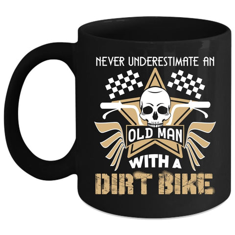 An Old Man With A Dirt Bike Coffee Mug, Awesome Grandpa Coffee Cup