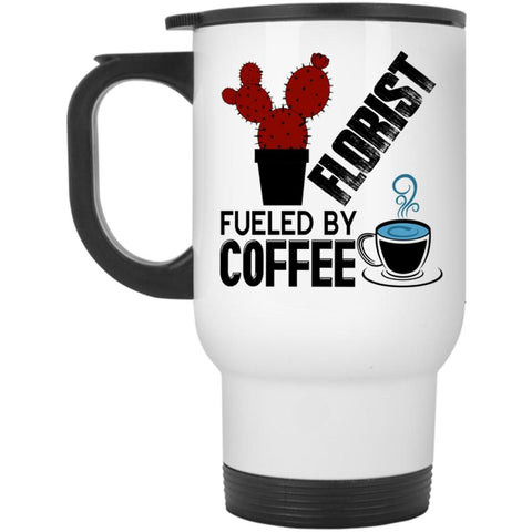 Awesome Florist Travel Mug, Florist Fueled By Coffee Mug