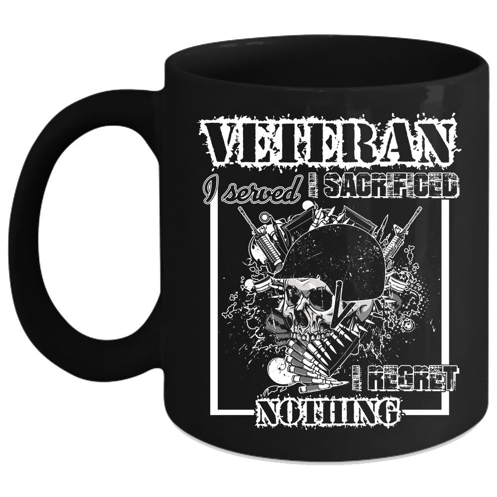 Veteran Coffee Mug, I Regret Nothing Coffee Cup