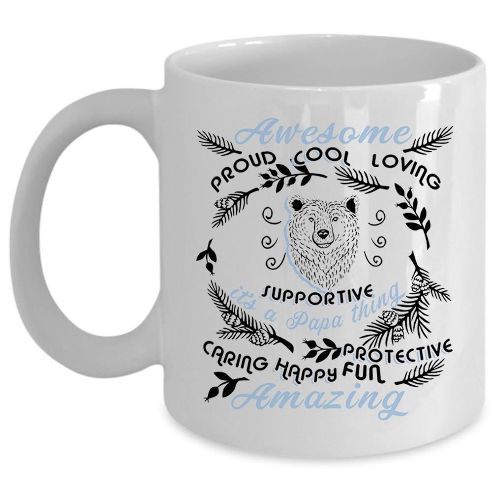 Awesome Amazing Dad Coffee Mug, It's A Papa Thing Cup