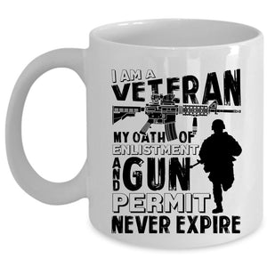 Awesome Gift For Veterans Coffee Mug, I Am A Veteran Cup