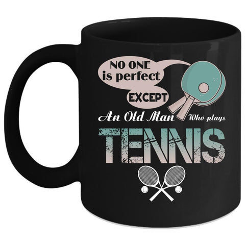 An Old Man Plays Tennis Coffee Mug, Cool Grandpas Coffee Cup